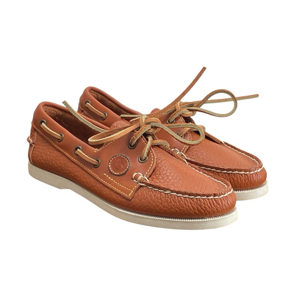 Vintage Dooney & Bourke Brown Leather Deck Boat Shoes‎ Women's Size 6 Sailing